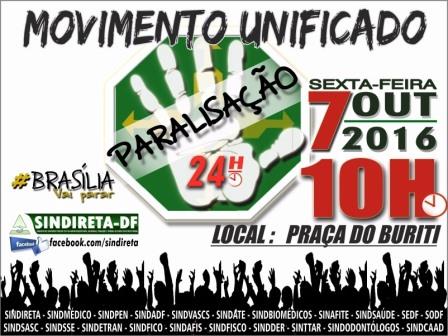 Movimento Unificado - Paralisação 24h
