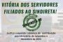 VITÓRIA DOS SERVIDORES FILIADOS AO SINDIRETA!